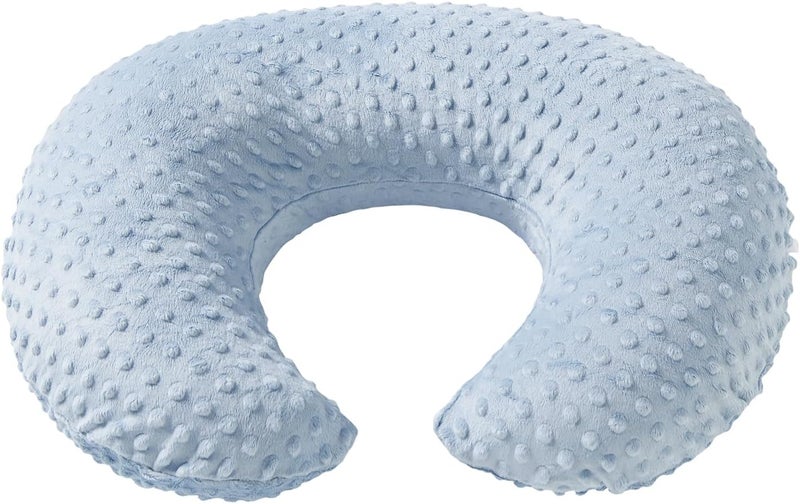 DONOMILO Dots Nursing Pillow Cover, Case Plush Breathable Breastfeeding Pillow Slipcover Fits Nursing Pillow, Super Soft Snug Positioners for Baby Boy Baby Girl (Cloud Blue) - Image 2
